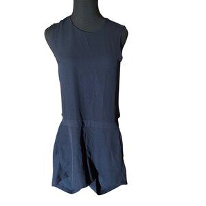 Floor blue exposed zip romper size M
